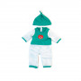 Pijama frío verde rayas 38cm