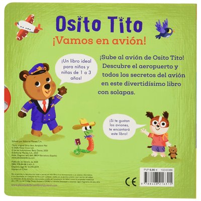 Osito Tito. ¡Vamos en avión!