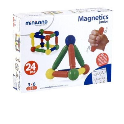 Juego Magnético Junior. Construcción 24 piezas