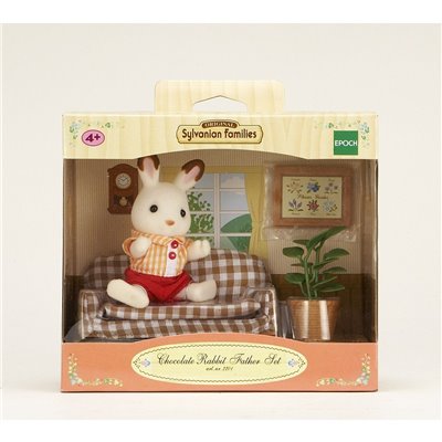 Sylvanian Families - Set Bebé Conejo Chocolate (Cama)