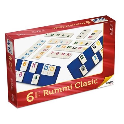 JUEGO DE MESA RUMMICLASIC 6 JUGADORES GRANDE