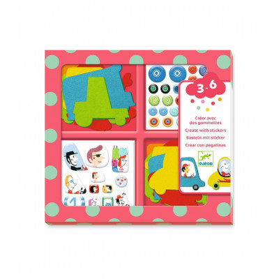 Me gustan los Coches. Crear con Pegatinas