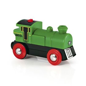 33595 Locomotora Verde a Pila Bidireccional con Luz