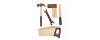 Herramientas y utensilios de madera enfocados al juego simbólico - Engorengo Juguetes Educativos