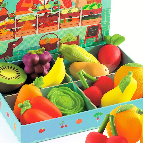 Frutas y Verduras, caja madera.