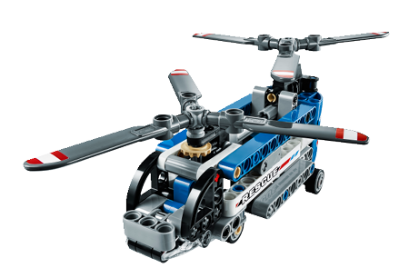 Helicóptero de Doble Hélice Lego Technic